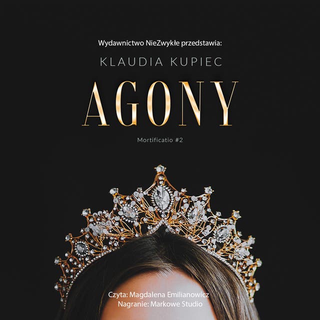 Agony – okładka audiobooka, autor Klaudia Kupiec