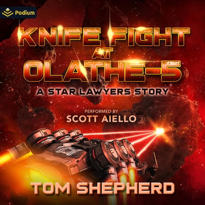 Knife Fight at Olathe-5 – omslag til lydbogen af Tom Shepherd