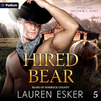 Hired Bear – omslag til lydbogen af Lauren Esker