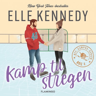 Kamp til stregen – omslag til lydbogen af Elle Kennedy
