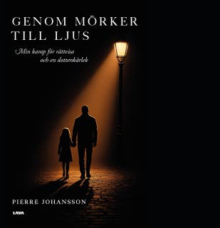 Genom mörker till ljus – omslag till ljudboken av Pierre Johansson