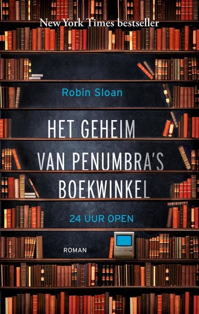 Het geheim van Penumbra's boekwinkel: 24 uur open – omslag van het luisterboek van Robin Sloan