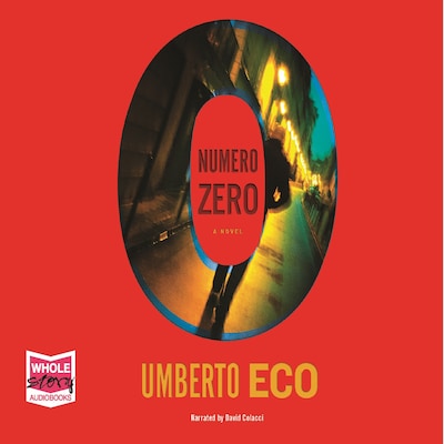 Numero Zero – omslag til lydbogen af Umberto Eco