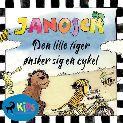 Den lille tiger ønsker sig en cykel – omslag til lydbogen af Janosch