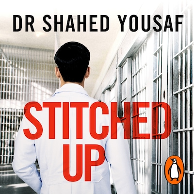 Stitched Up – omslag til lydbogen af Shahed Yousaf