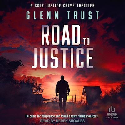 Road to Justice – omslag til lydbogen af Glenn Trust