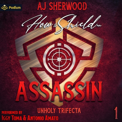 How to Shield an Assassin – omslag til lydbogen af AJ Sherwood