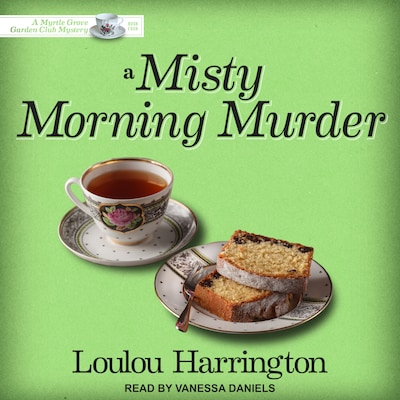A Misty Morning Murder – omslag til lydbogen af Loulou Harrington