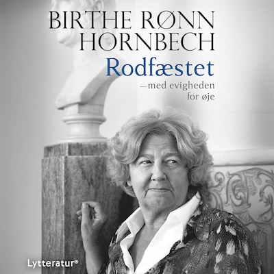 Rodfæstet – omslag til lydbogen af Birthe Rønn Hornbech