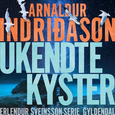 Ukendte kyster – omslag til lydbogen af Arnaldur Indriðason