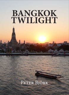 BANGKOK TWILIGHT – omslag till ljudboken av Peter Björk