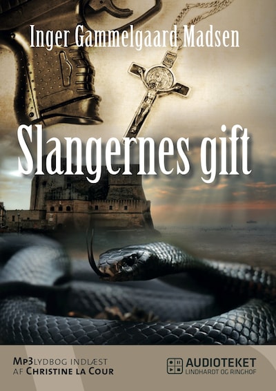 Slangernes gift – omslag til lydbogen af Inger Gammelgaard Madsen