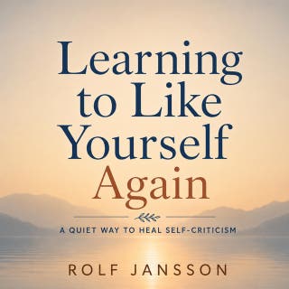 Learning to Like Yourself Again: A Quiet Way to Heal Self-Criticism – omslag till ljudboken av Rolf Jansson