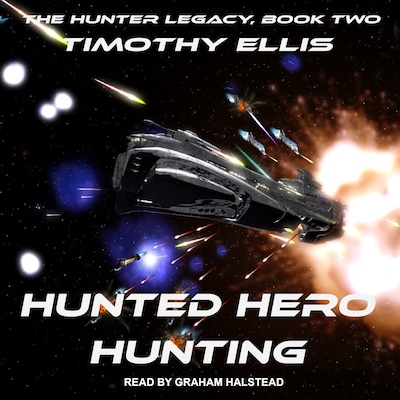 Hunted Hero Hunting – omslag til lydbogen af Timothy Ellis