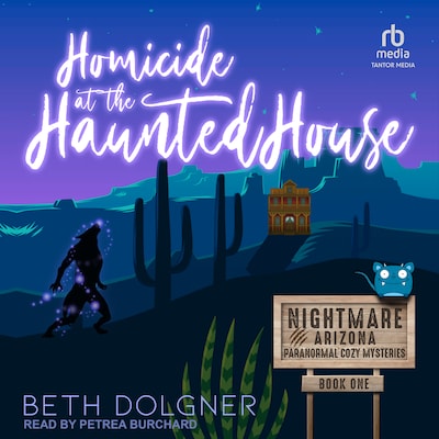 Homicide at the Haunted House – omslag til lydbogen af Beth Dolgner