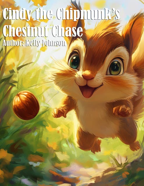 Cindy the Chipmunk's Chestnut Chase – omslag til lydbogen af Kelly Johnson