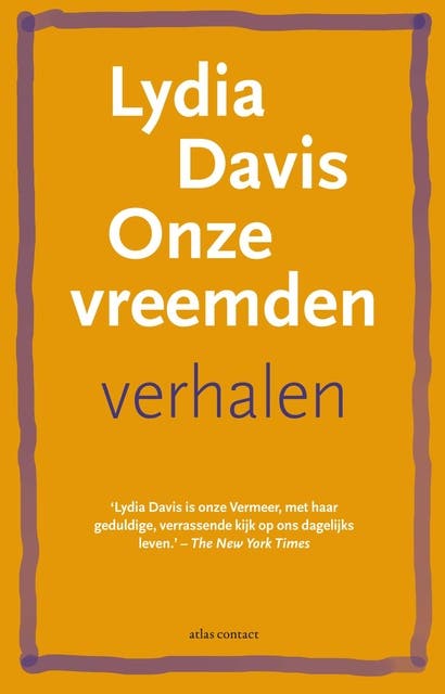 Onze vreemden – omslag van het luisterboek van Lydia Davis