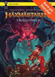 Trollstaven – omslag till ljudboken av Johan Egerkrans,Niklas Krog