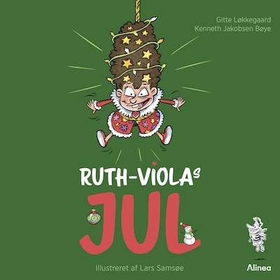 Ruth-Violas jul – omslag til lydbogen af Gitte Løkkegaard, Kenneth Jakobsen Bøye