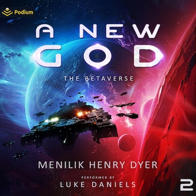 A New God: A Sci-Fi Thriller Space Adventure – omslag til lydbogen af Menilik Henry Dyer