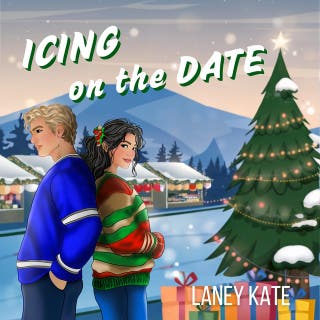 Icing on the Date: A Sweet Christmas Hockey RomCom – omslag till ljudboken av Laney Kate