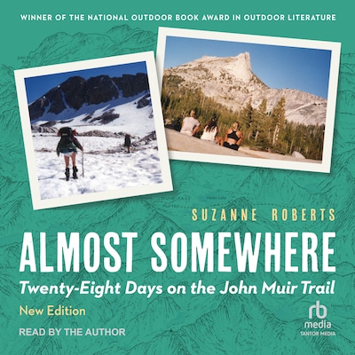 Almost Somewhere – omslag til lydbogen af Suzanne Roberts