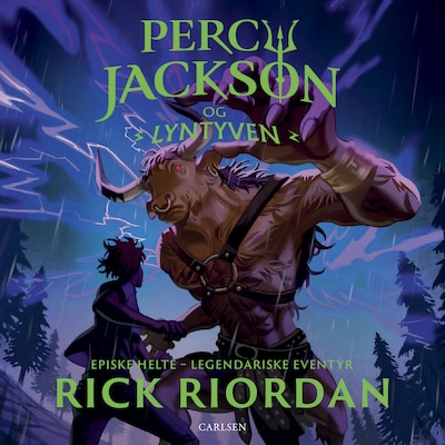 Percy Jackson 1: Lyntyven – omslag til lydbogen af Rick Riordan