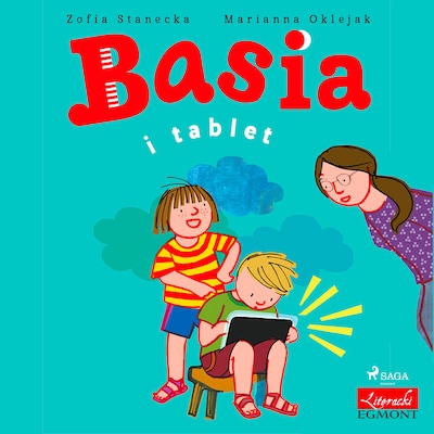 Basia i tablet – okładka audiobooka, autor Zofia Stanecka