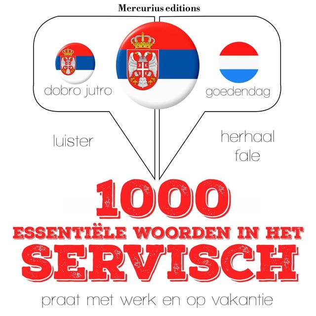 1000 essentiële woorden in het Servisch – omslag van het luisterboek van JM Gardner