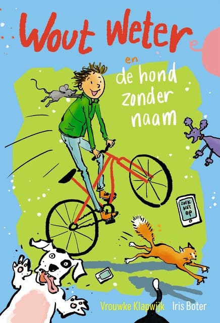 Wout Weter en de hond zonder naam – omslag van het luisterboek van Vrouwke Klapwijk