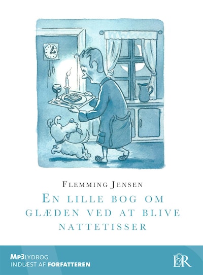 En lille bog om glæden ved at blive nattetisser – omslag til lydbogen af Flemming Jensen