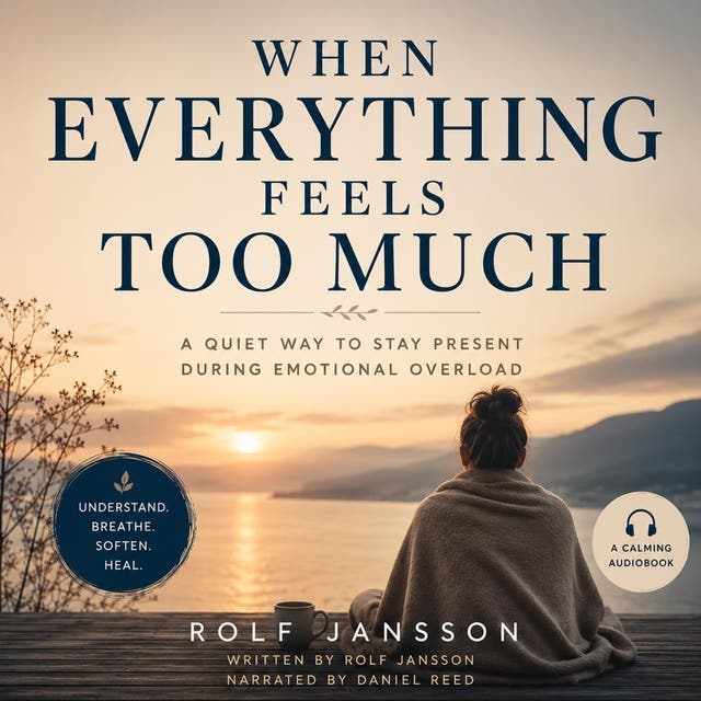 When Everything Feels Too Much: A Quiet Way to Stay Present During Emotional Overload – omslag til lydbogen af Rolf Jansson