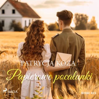 Papierowe pocałunki – okładka audiobooka, autor Patrycja Koza