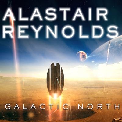 Galactic North – omslag til lydbogen af Alastair Reynolds