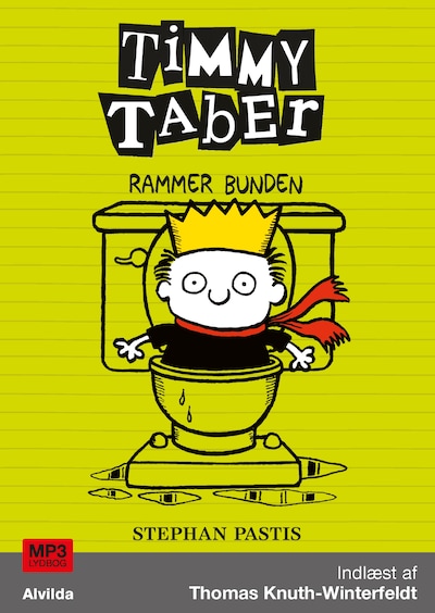 Timmy Taber 4: Rammer bunden – omslag til lydbogen af Stephan Pastis