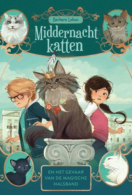 Middernachtkatten en het gevaar van de magische halsband – omslag van het luisterboek van Barbara Laban