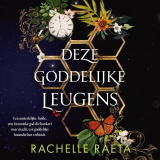 Deze goddelijke leugens – omslag van het luisterboek van Rachelle Raeta