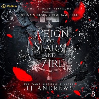 Reign of Stars and Fire – omslag til lydbogen af LJ Andrews