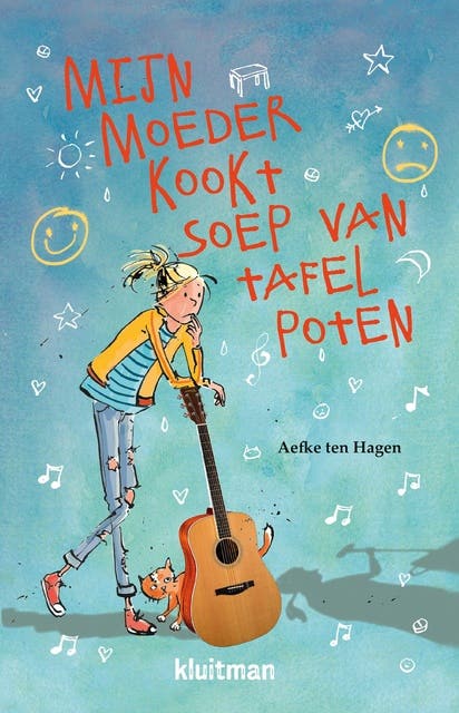 Mijn moeder kookt soep van tafelpoten – omslag van het luisterboek van Aefke ten Hagen