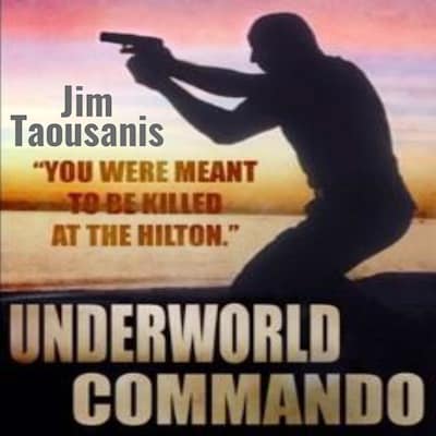 Underworld Commando – omslag til lydbogen af Jim Taousanis