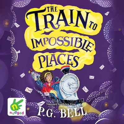 The Train to Impossible Places – omslag til lydbogen af P.G. Bell