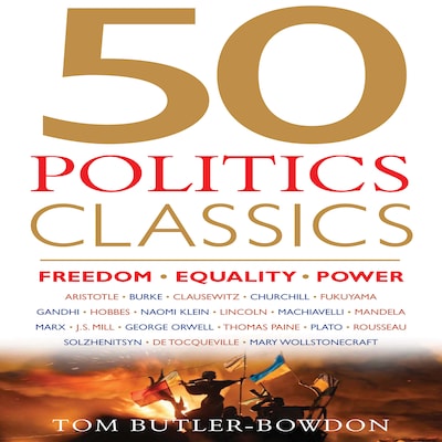 50 Politics Classics – omslag til lydbogen af Tom Butler-Bowdon