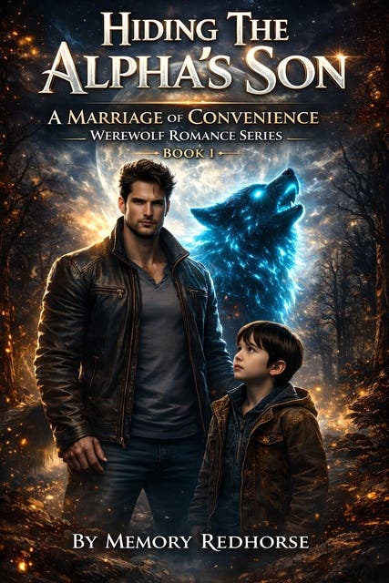Hiding The Alpha's son: A Fake Marriage With The Single Daddy – omslag til lydbogen af Memory Redhorse