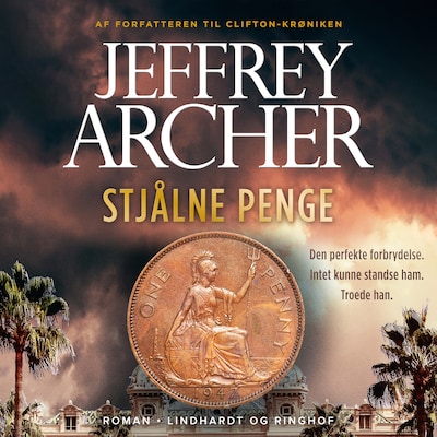 Stjålne penge – omslag til lydbogen af Jeffrey Archer