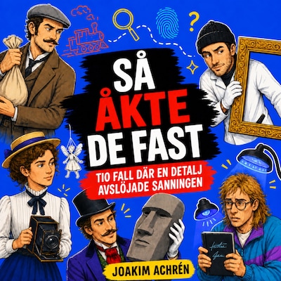 Så åkte de fast – omslag till ljudboken av Joakim Achren