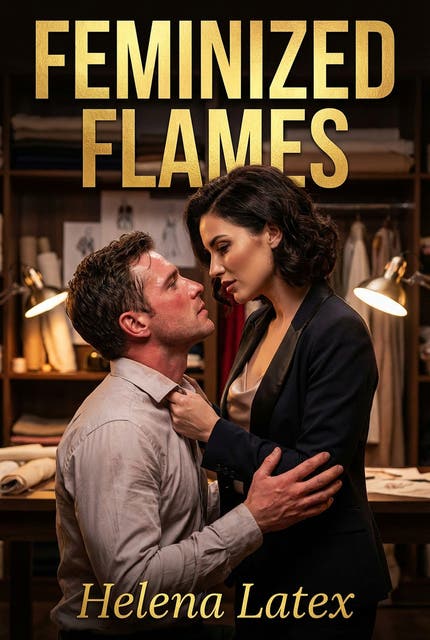 Feminized Flames: Fiery Femdom Transformation Stories – omslag til lydbogen af Helena Latex