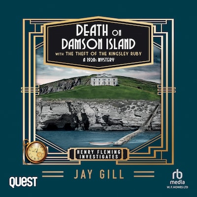 Death on Damson Island and The Theft of the Kingsley Ruby – omslag til lydbogen af Jay Gill