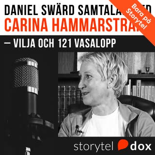Carina Hammarstrand – Vilja och 121 Vasalopp – omslag till ljudboken av Daniel Swärd