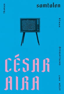 Samtalen – omslag till ljudboken av César Aira