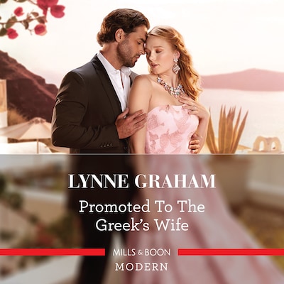 Promoted To The Greek's Wife – omslag til lydbogen af Lynne Graham